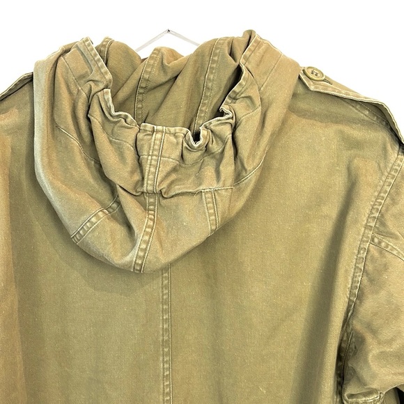Saint Laurent SS/14 Khaki Gabardine Fishtail Military Parka - Picture 9 of 15